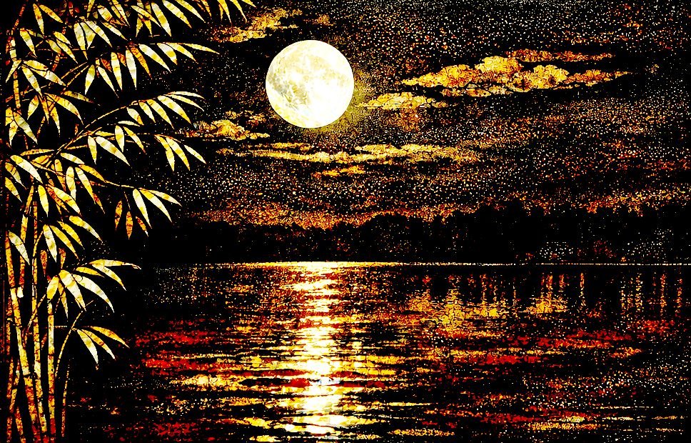moonlight on still water