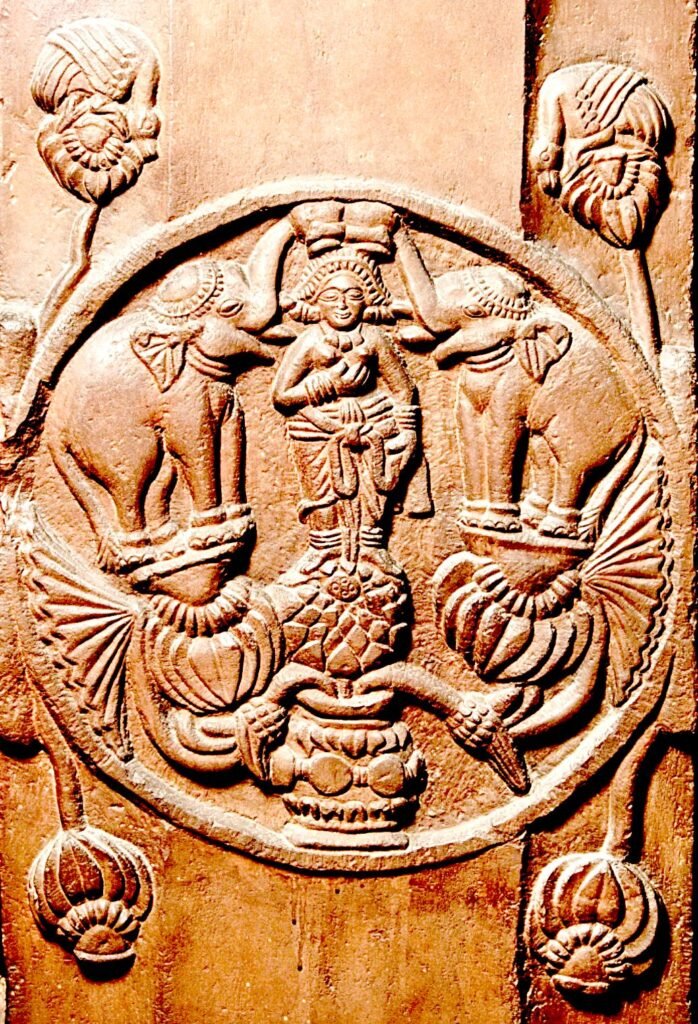 gaja lakshmi relief early indian sacred art