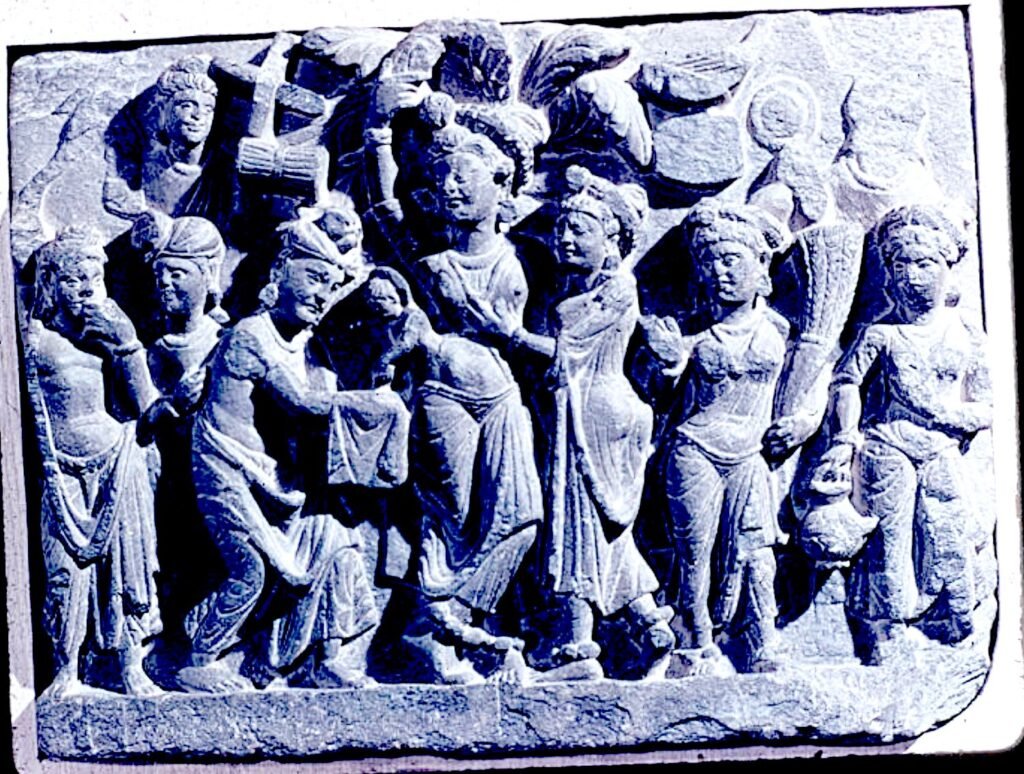 From Gaja-Lakṣmī to Māyādevī: The Reconfiguration of the Buddha’s Nativity Iconography in Early Indian Buddhist Art gandhara buddha nativity relief kushan period