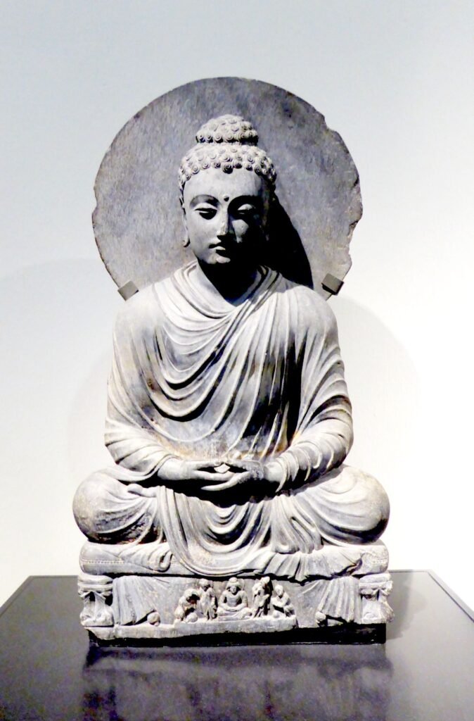 Buddhism among the Indo-Greek Rulers: Religion, Power, and Cultural Exchange gandhara buddha schist meditating
