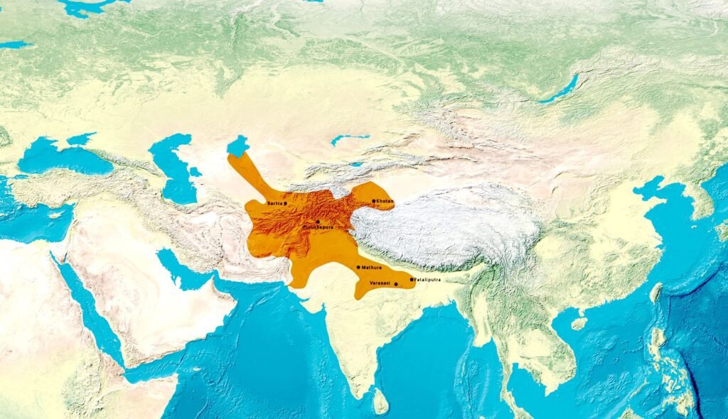 Dating Kaniṣka: Chronology, Imperial Memory, and the Evolution of Kushan Buddhist Historiography kushan empire territorial extent map