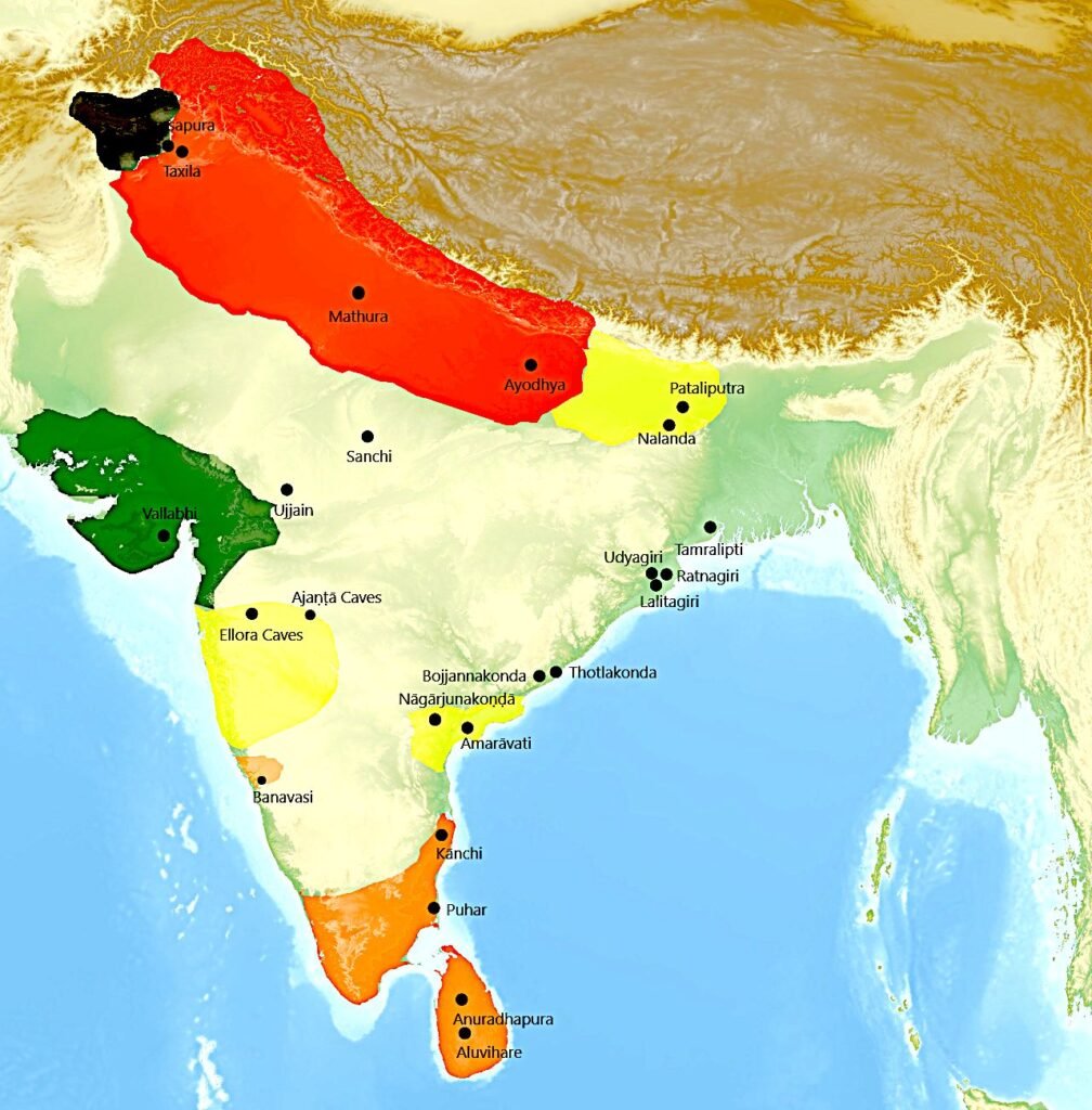 Sarvāstivāda: The Forgotten Philosophical School of Early Buddhism sarvastivada geographical distribution map 7th century