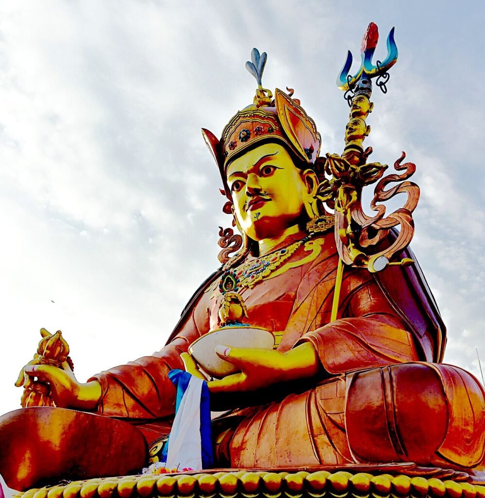 Statue of Padmasambhava Guru Rinpoche at Boudhanath Nepal